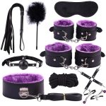 Kit de sado 10 p morado negro