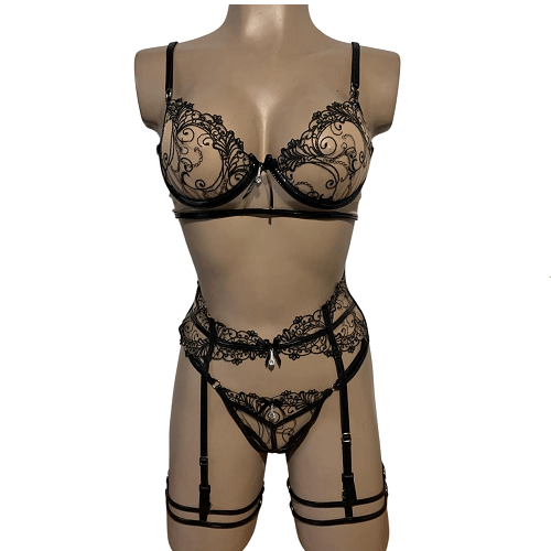 Lenceria bordado transparente