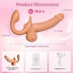 Dimensiones vibrador doble realista